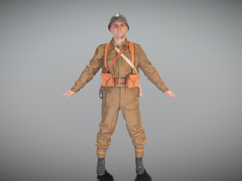 French Infantry Standing Soldier