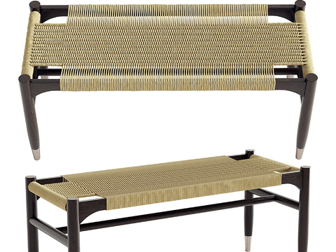 Silky Wind Sofa Stool Low Stool Bench Rattan Stool