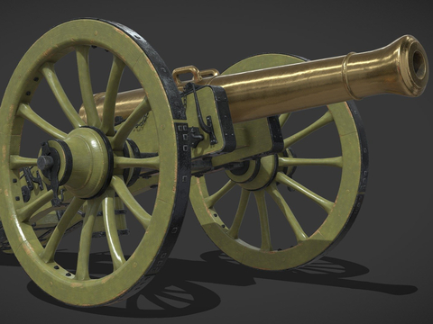 French 12-Pounder Guns Mortar