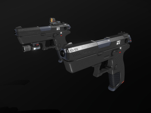 Sci-fi pistol ARK9 pistol