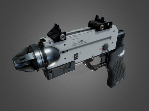 Sci-fi pistol laser pistol anime props