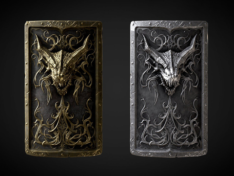 Dragon Tower Shield Shield Game Props