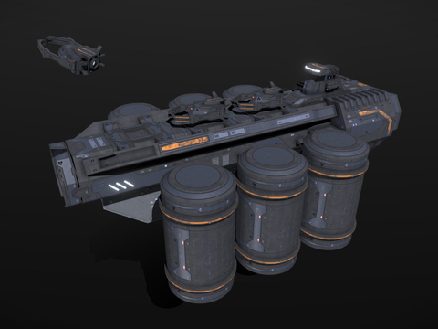 Sci-Fi Mining Ship