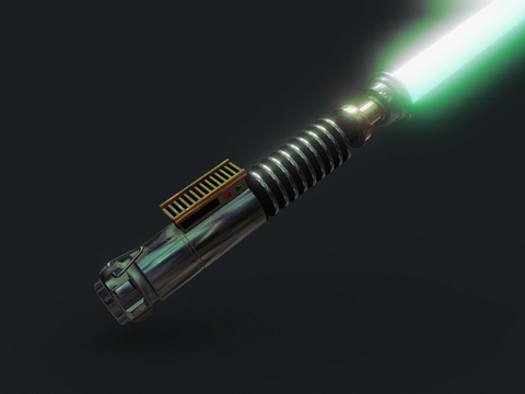 Luke Skywalker Green Lightsaber Game Weapon