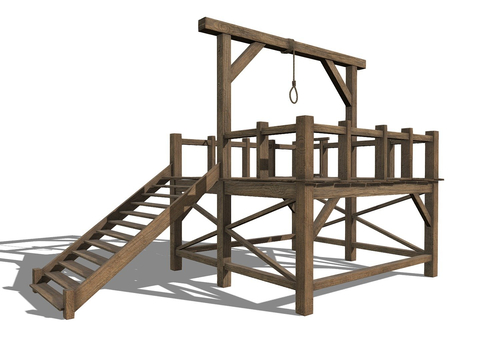 Medieval Gallows Hanging Pillar