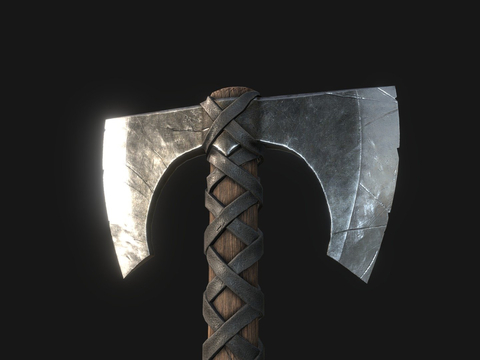 Viking Twin Blade Tomahawk Game Props