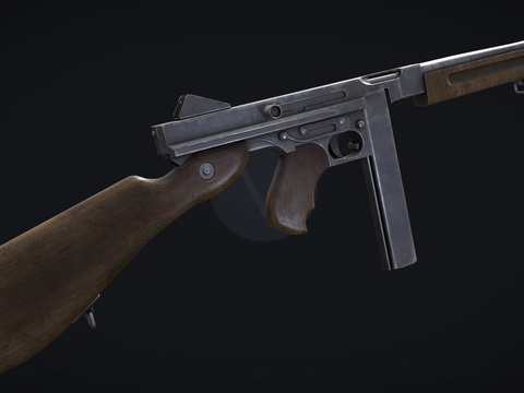 WW2 Thompson submachine gun firearms weapons