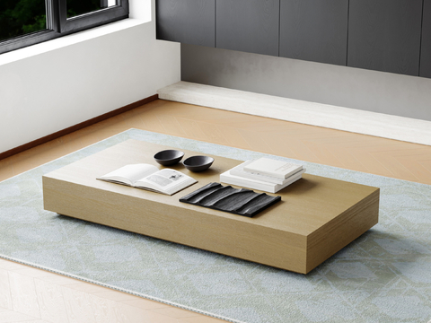 Japanese solid wood coffee table