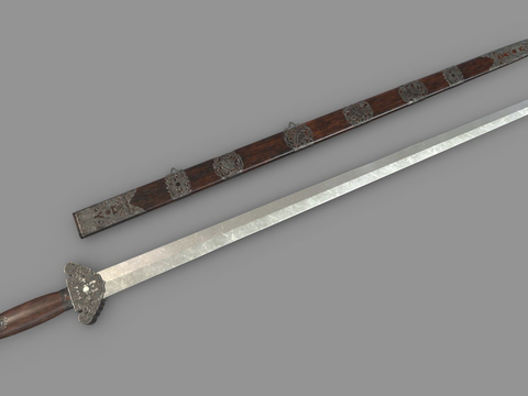 Chinese ancient sword scabbard