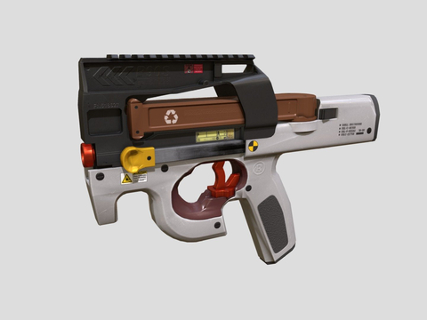 Concept pistol sci-fi gun game props