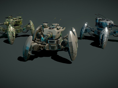 Military Tank Cannonball Vehicle Mecha Vehicle