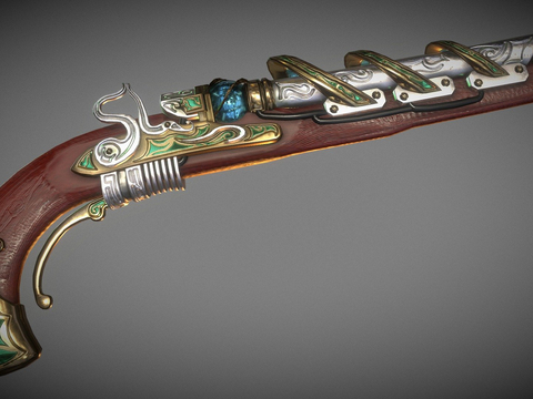 Roll-lock steampunk pistol