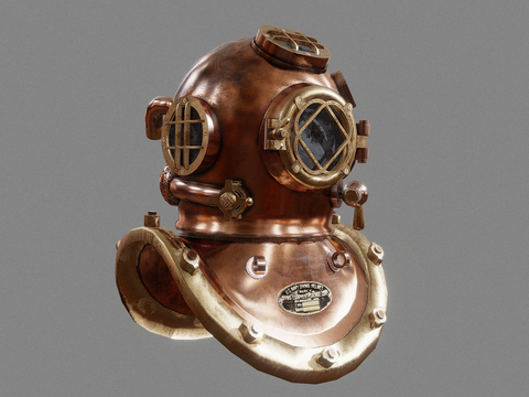 Old diving helmet