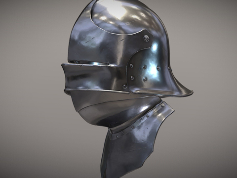 Sallet helmet mask steel helmet