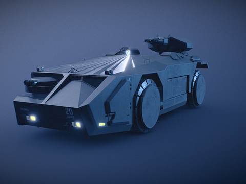 Sci-Fi Car Concept Car Armored Car