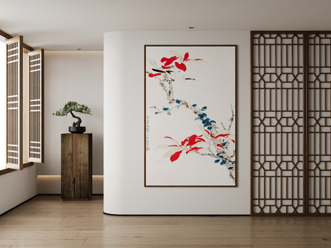 New Chinese Flower Painting Art Painting Decorative Painting