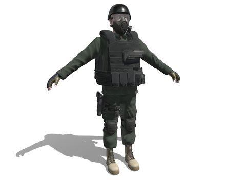 Military Anti-Terrorist Armor Role