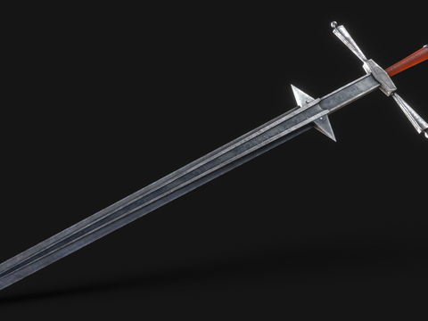 Two-handed sword game weapon