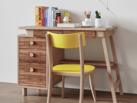 Modern Children's Desk and Chair