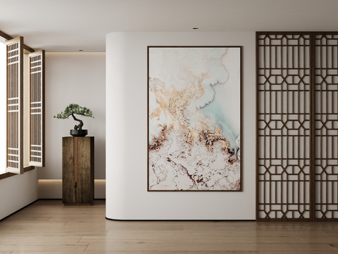 New Chinese Art Painting Texture Painting Decorative Painting