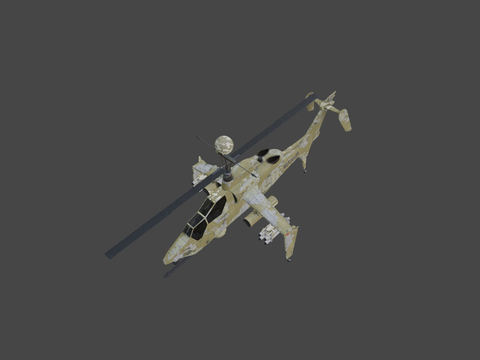 Camouflage helicopter