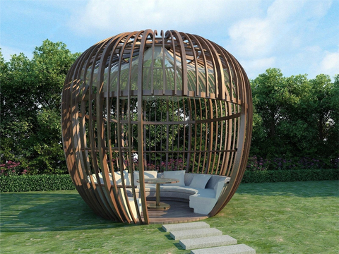 Landscape Pavilion, Pavilion, Rest Wooden Pavilion