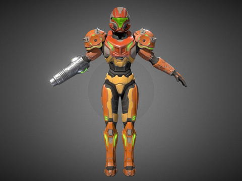 Humanoid robot game character