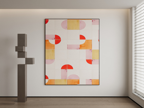 Modern Decorative Painting Dopamine Hanging Painting Abstract Hanging Painting