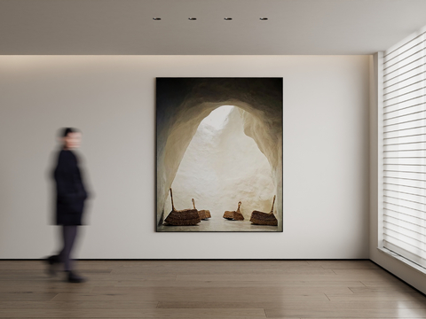 Modern Decorative Painting Abstract Hanging Painting Cave Hanging Painting