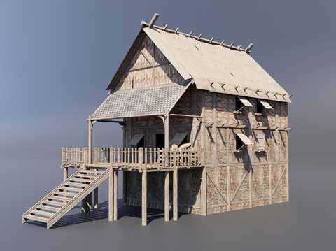 Medieval House Wooden House Folk House