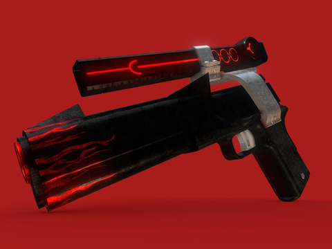 science fiction pistol