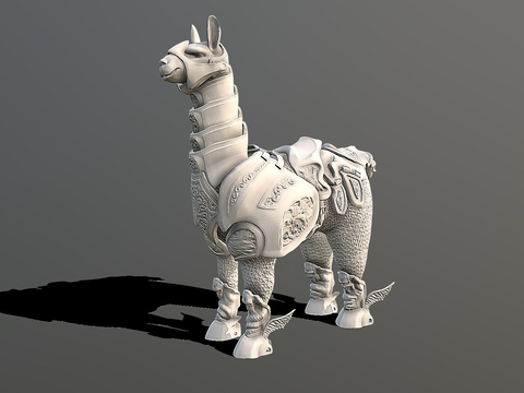 Battle Alpaca Game Character