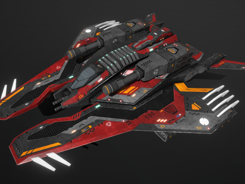 Sci-fi Bombing Sword Flying Ship