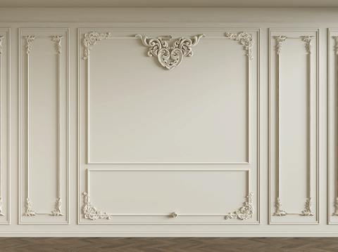 French Wall siding plaster line carved component