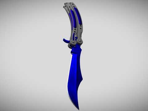 Sapphire Butterfly Knife