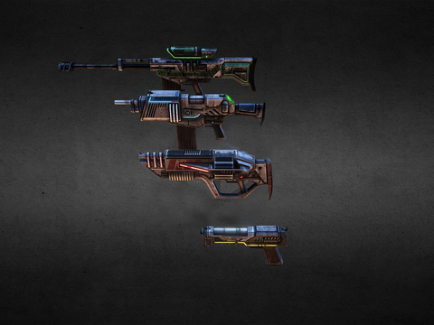 Concept gun pack submachine gun