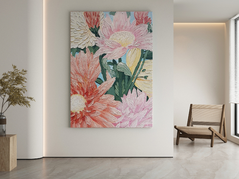 Modern Decorative Painting Flower Oil Painting