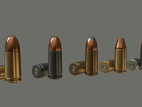 MM ammunition pack 9x 19MM bullet