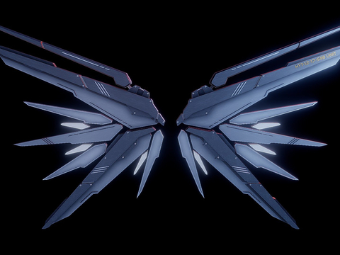 Film and TV animation mechanical wings