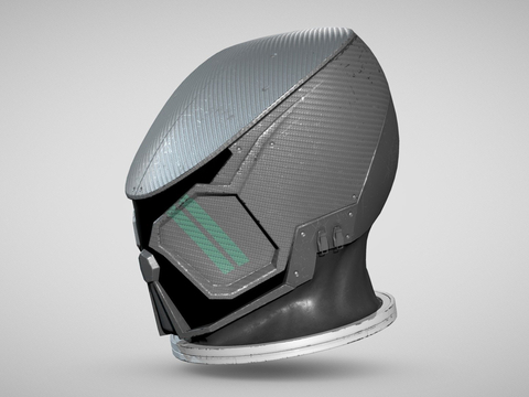 sci-fi helmet