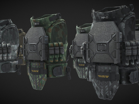 Level 4 Military Vest Armor Camouflage