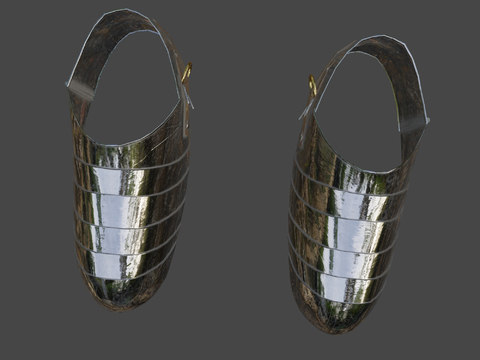 Medieval Heavy Armor Boots Iron Boots