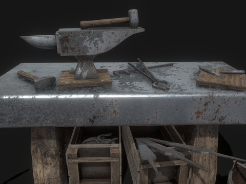 medieval making props game props