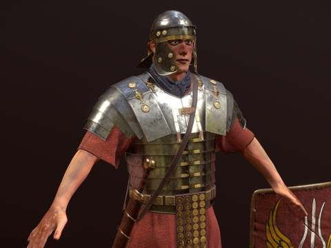 Roman Legionnaire Animated Characters