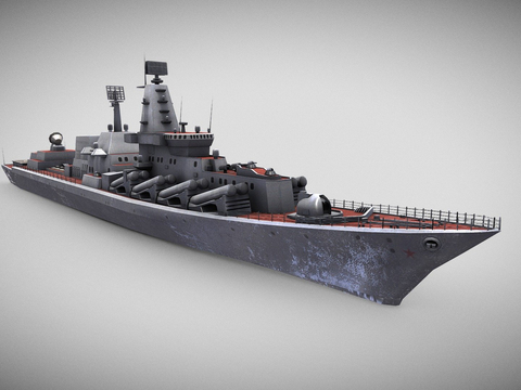 Slava-class guided missile cruiser