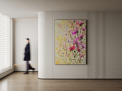 Quiet Painting Texture Painting Decorative Painting Flower Hanging Painting