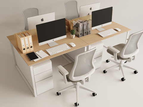 Office desk and chair work station Screen