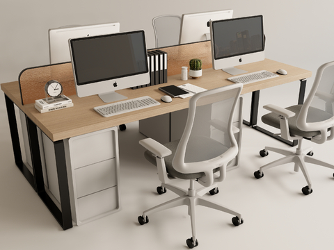 Office desk and chair work station Screen