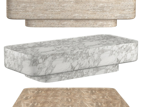 Modern Simple Coffee Table Square Coffee Table Marble Coffee Table