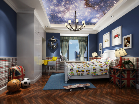 Mediterranean kids Bedroom kids Bedroom